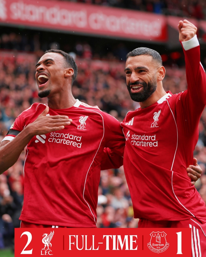 Liverpool dẫn đầu bảng xếp hạng