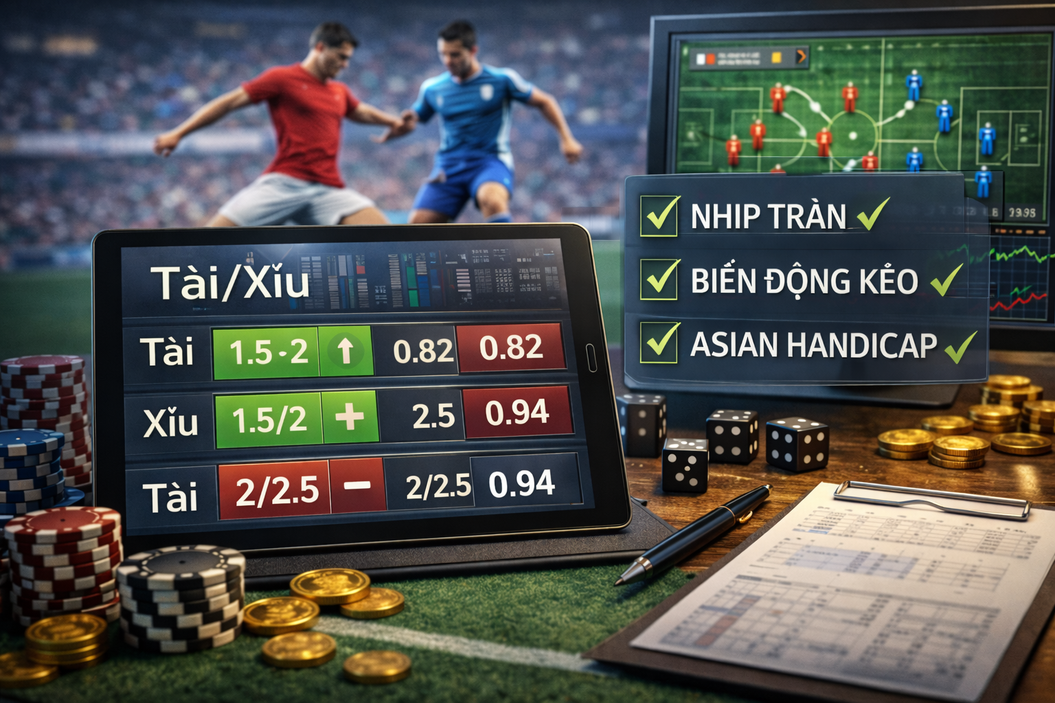 Phân tích kèo Tài Xỉu từ dữ liệu bàn thắng